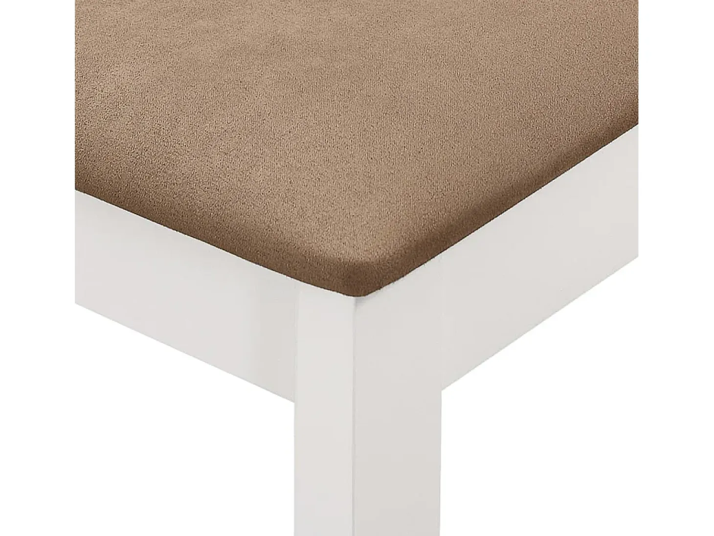 Sillas de comedor con cojines 4 unidades madera maciza blanca