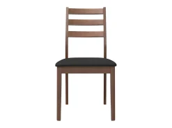 Sillas de comedor con cojines 2 unidades madera maciza marrón caucho