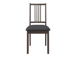 Sillas de comedor con cojines 2 unidades madera maciza marrón caucho