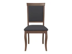 Sillas de comedor con cojines 2 uds madera maciza marrón caucho