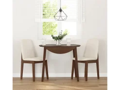 Sillas de comedor con cojines 2 unidades madera maciza marrón caucho