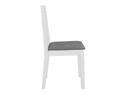 Sillas de comedor con cojines 4 unidades madera maciza blanca