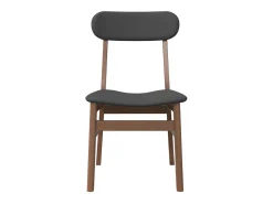 Sillas de comedor con cojines 2 unidades madera maciza marrón caucho