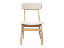 Sillas de comedor con cojines 2 unidades madera maciza caucho