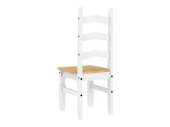 Sillas de comedor Corona 2 uds madera pino blanco 42x47x107 cm