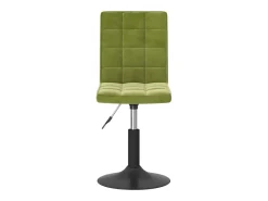 Sillas de comedor giratorias 6 unidades terciopelo verde claro