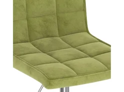 Sillas de comedor giratorias 6 unidades terciopelo verde claro