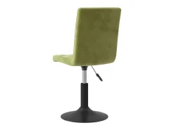 Sillas de comedor giratorias 6 unidades terciopelo verde claro