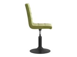 Sillas de comedor giratorias 6 unidades terciopelo verde claro