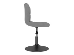 Sillas de comedor giratorias 6 unidades de terciopelo gris claro