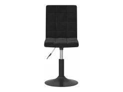 Sillas de comedor giratorias 2 unidades terciopelo negro