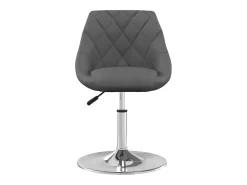 Sillas de comedor giratorias 2 unidades terciopelo gris oscuro