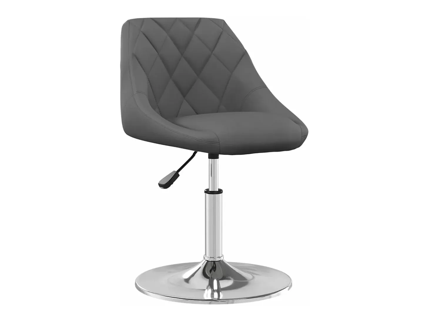 Sillas de comedor giratorias 2 unidades terciopelo gris oscuro