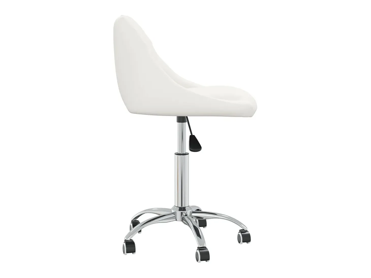 Sillas de comedor giratorias 4 unidades cuero sintético blanco