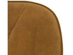 Sillas de comedor giratorias 2 unidades terciopelo marrón