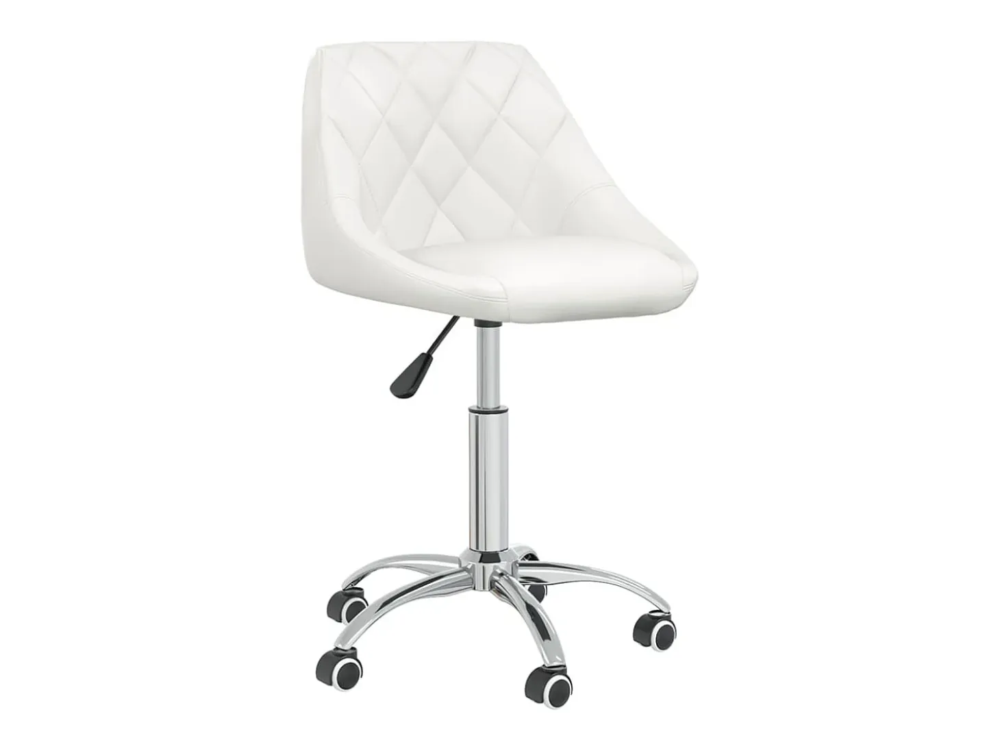 Sillas de comedor giratorias 6 unidades cuero sintético blanco