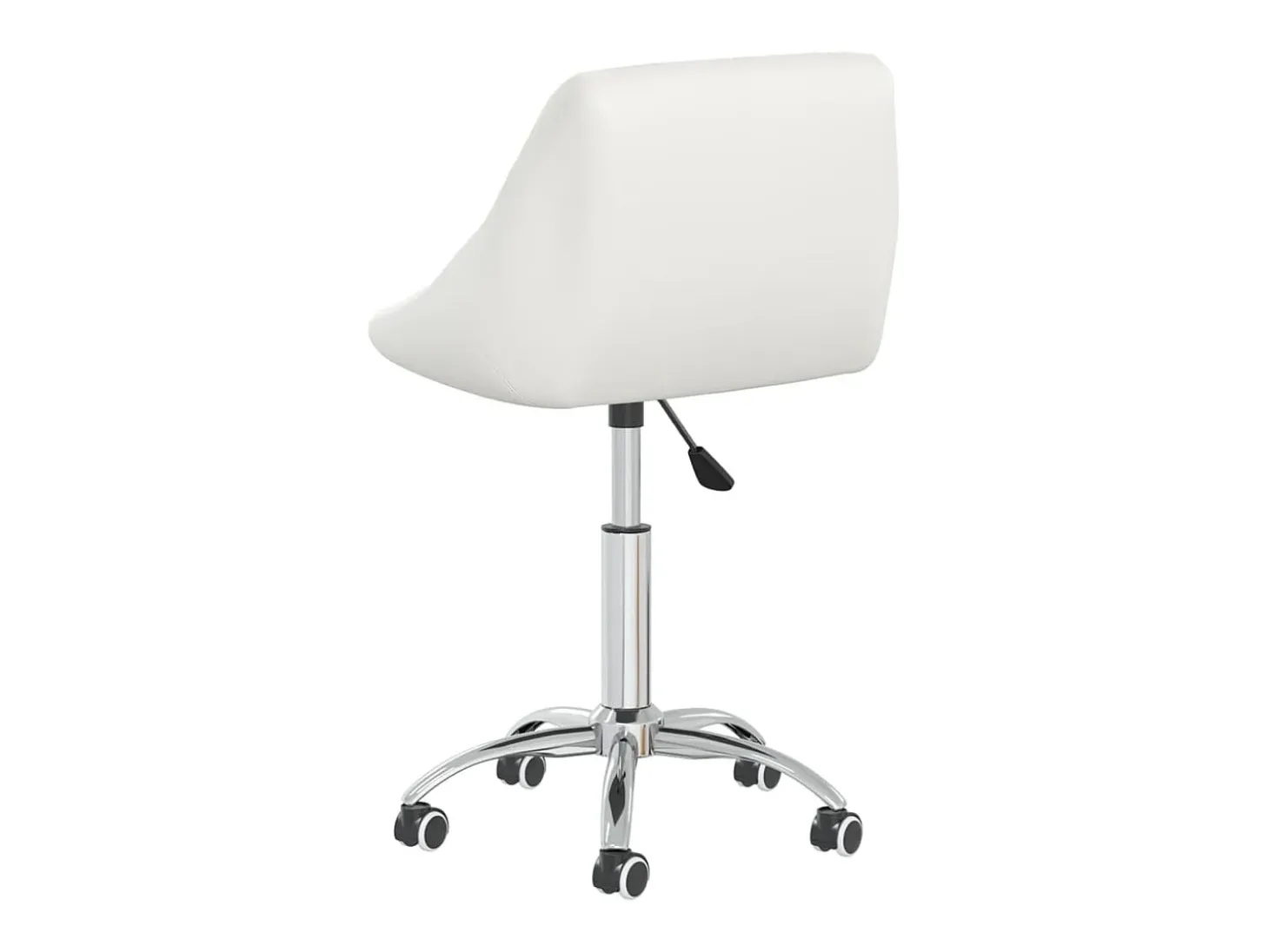 Sillas de comedor giratorias 6 unidades cuero sintético blanco