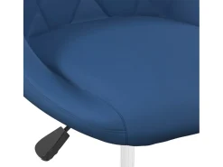 Sillas de comedor giratorias 2 unidades terciopelo azul