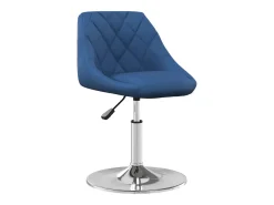 Sillas de comedor giratorias 2 unidades terciopelo azul