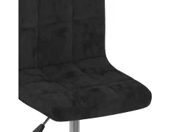 Sillas de comedor giratorias 6 unidades terciopelo negro
