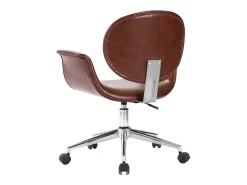 Sillas de comedor giratorias 6 unidades cuero sintético marrón