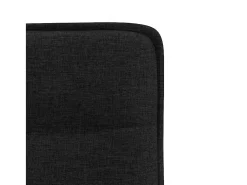 Sillas de comedor giratorias 6 unidades tela negras