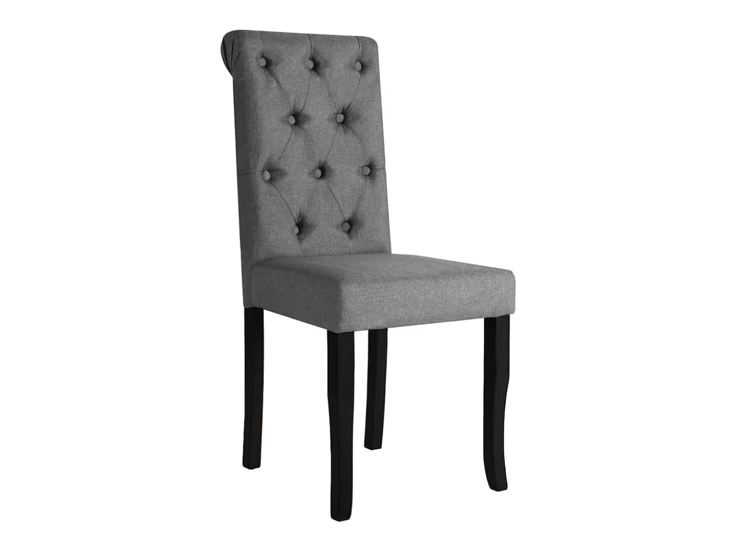Sillas de comedor giratorias 4 unidades tela gris oscuro