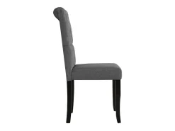 Sillas de comedor giratorias 4 unidades tela gris oscuro
