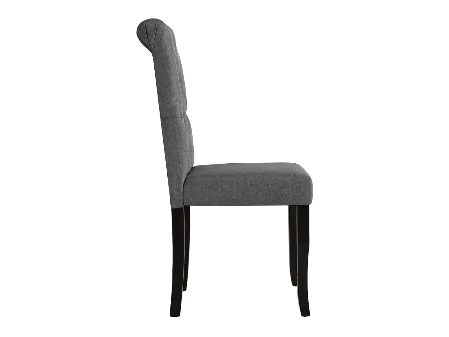 Sillas de comedor giratorias 4 unidades tela gris oscuro
