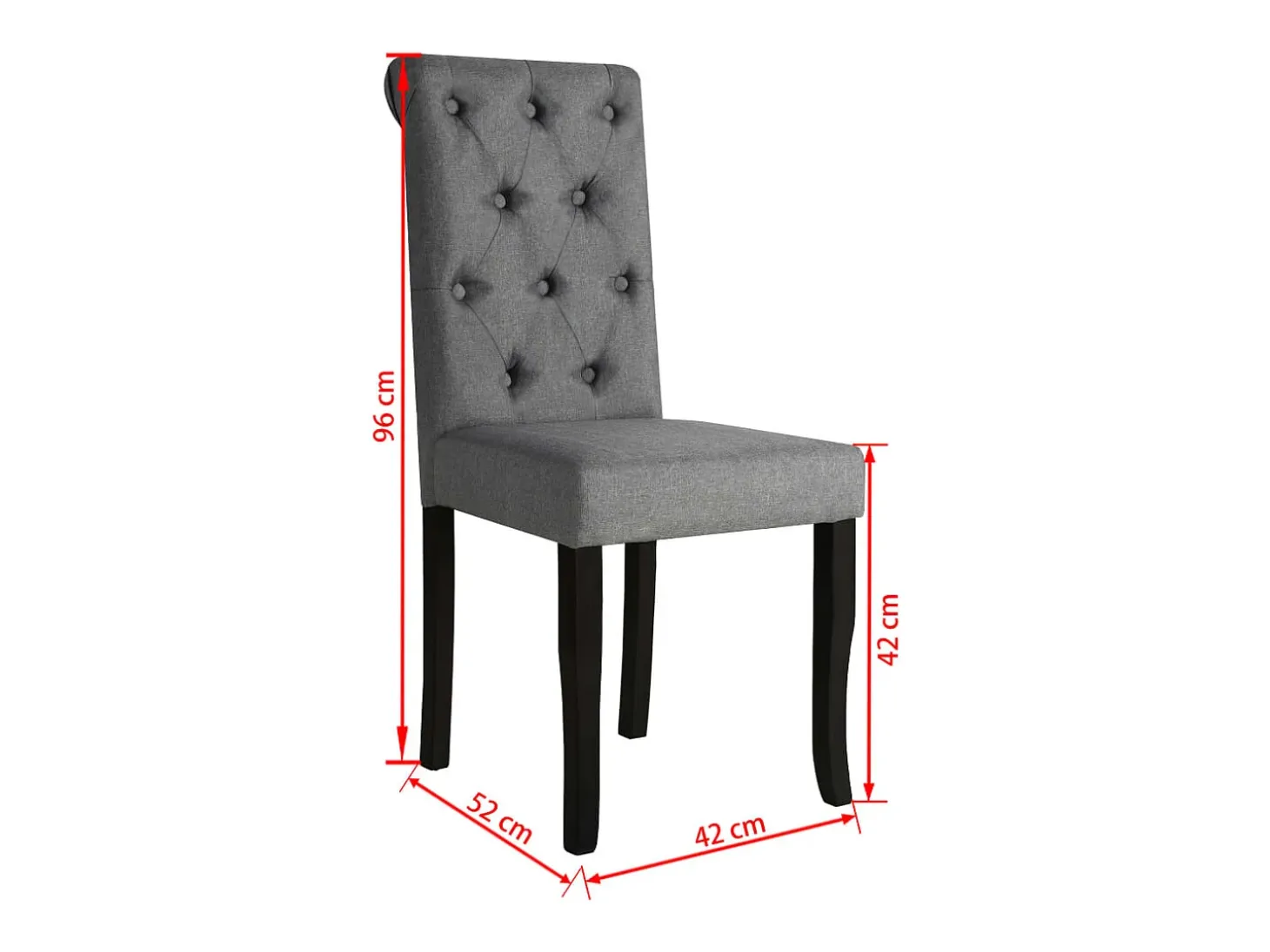 Sillas de comedor giratorias 4 unidades tela gris oscuro