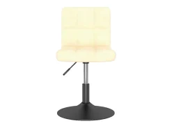 Sillas de comedor giratorias 2 unidades terciopelo crema