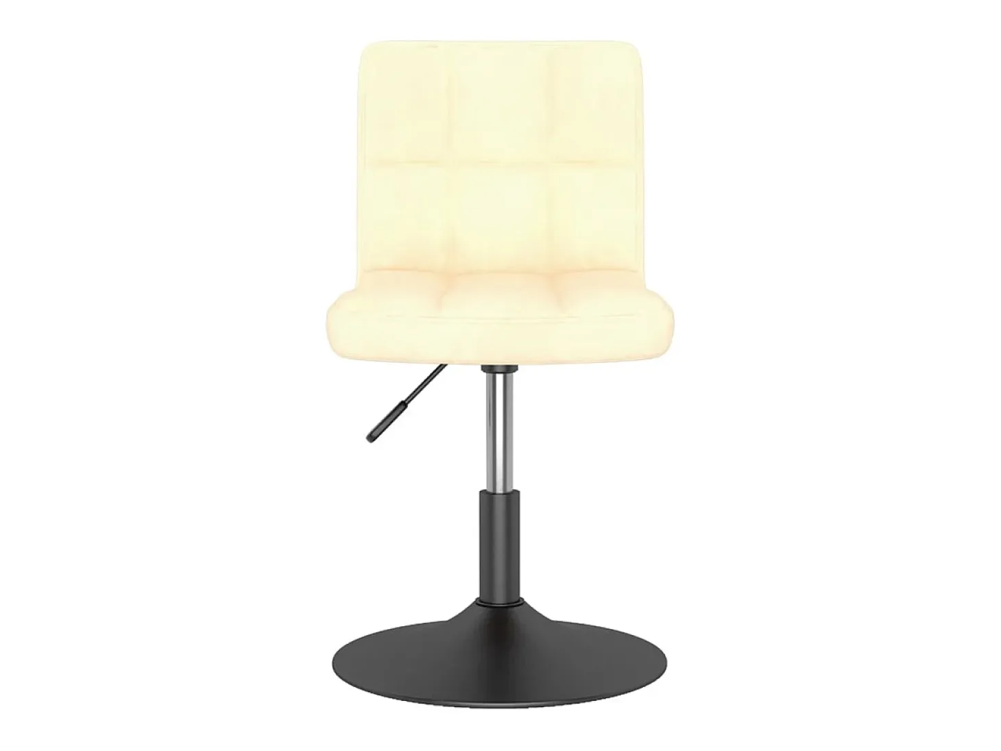 Sillas de comedor giratorias 2 unidades terciopelo crema