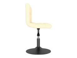 Sillas de comedor giratorias 2 unidades terciopelo crema