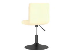 Sillas de comedor giratorias 2 unidades terciopelo crema