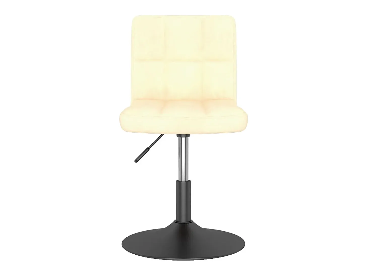 Sillas de comedor giratorias 2 unidades terciopelo crema
