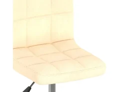 Sillas de comedor giratorias 2 unidades terciopelo crema