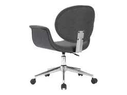 Sillas de comedor giratorias 6 unidades tela gris