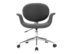 Sillas de comedor giratorias 6 unidades tela gris