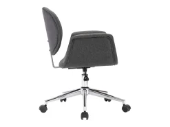 Sillas de comedor giratorias 6 unidades tela gris