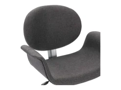 Sillas de comedor giratorias 6 unidades tela gris