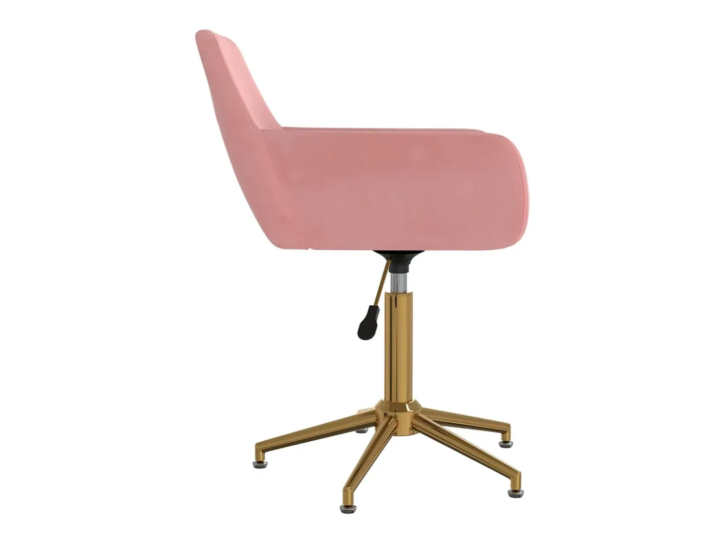 Sillas de comedor giratorias 2 unidades terciopelo rosa