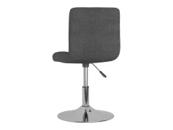 Sillas de comedor giratorias 6 unidades tela gris oscuro