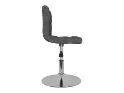 Sillas de comedor giratorias 6 unidades tela gris oscuro