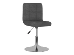 Sillas de comedor giratorias 6 unidades tela gris oscuro