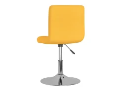 Sillas de comedor giratorias 4 unidades tela amarillo