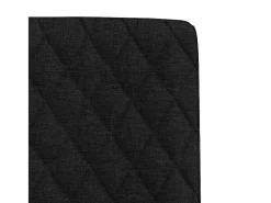 Sillas de comedor giratorias 6 unidades tela negras