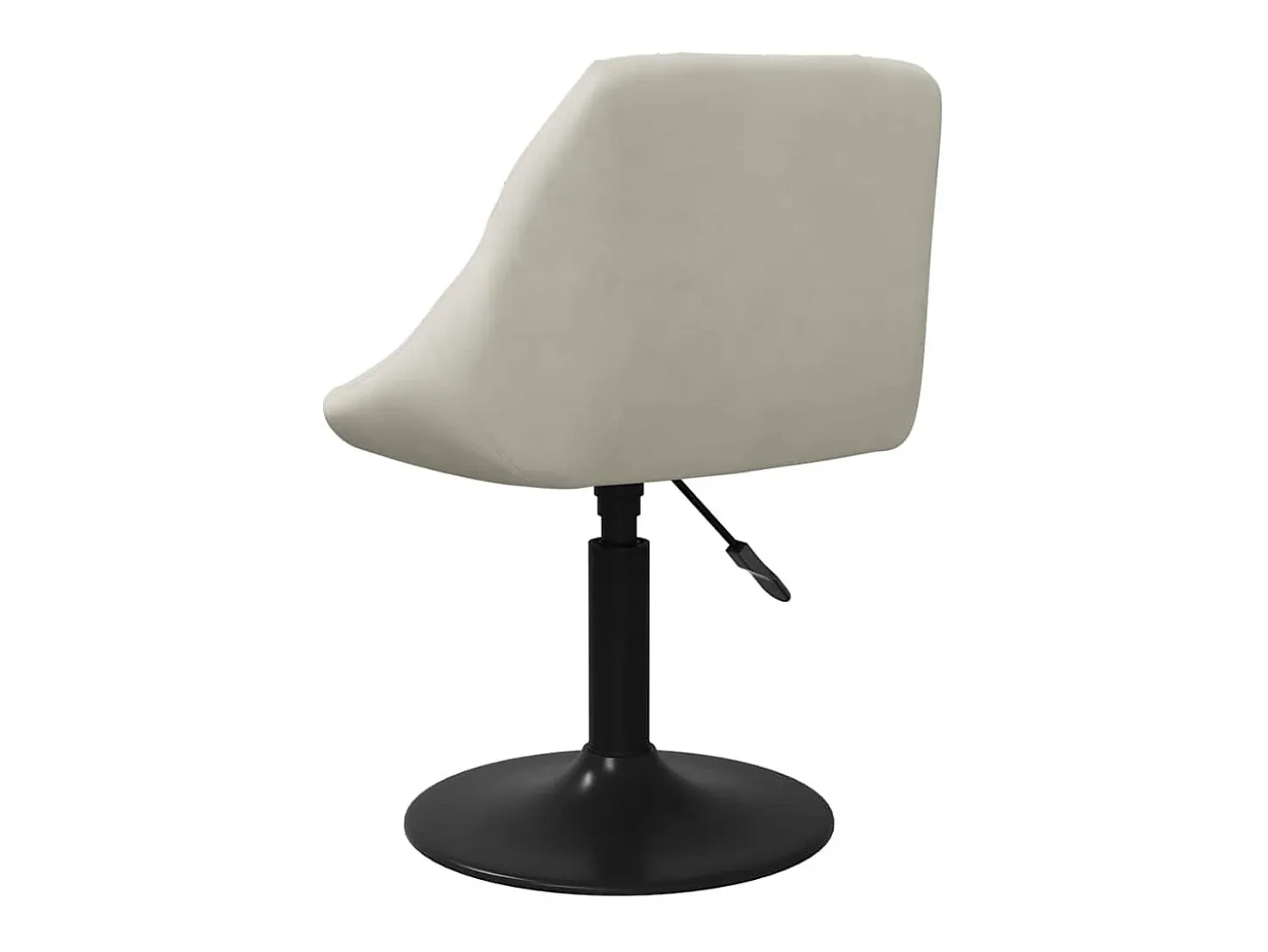 Sillas de comedor giratorias 2 uds terciopelo crema