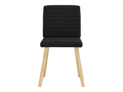 Sillas de comedor giratorias 6 unidades tela negras