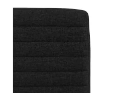 Sillas de comedor giratorias 6 unidades tela negras