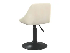 Sillas de comedor giratorias 6 unidades terciopelo crema
